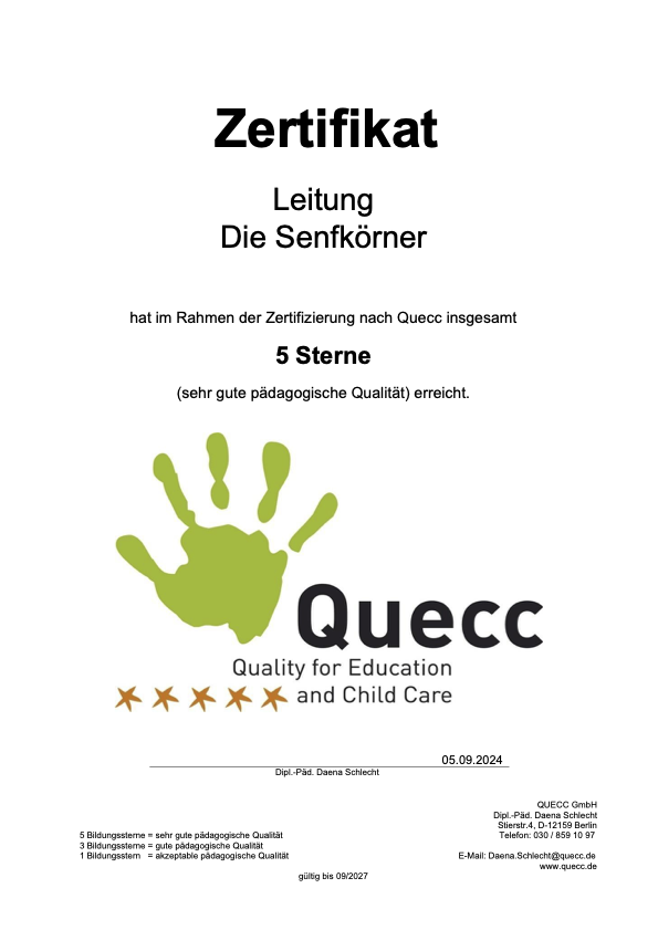 QUECC Zertifikat Leitung